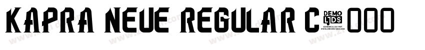 Kapra Neue Regular C字体转换